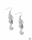 Seahorse Sheen - Silver Earrings - P0214