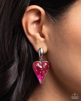 Glossy Goodwill - Pink Post Earrings - P0223