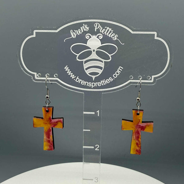Cross Earrings 7 - #0590