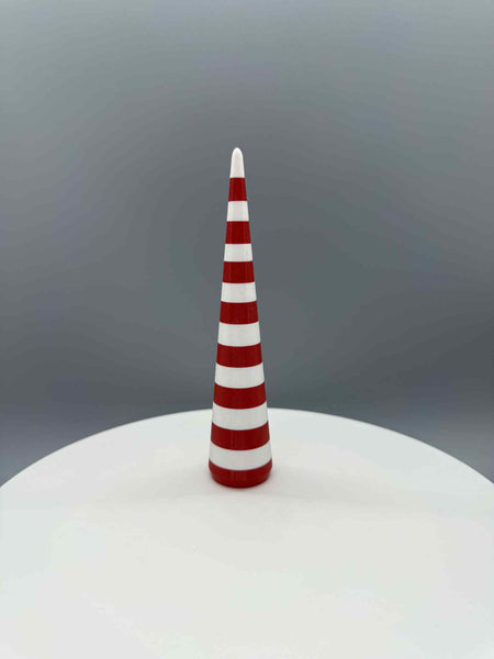 RING CONE 5" CANDY CANE 1 - #0610