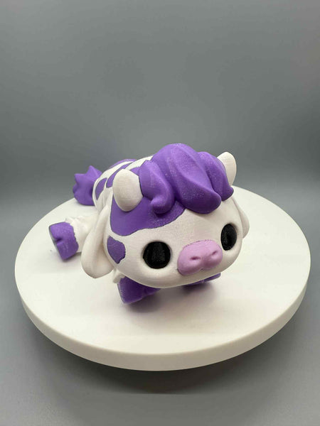 3D Printed 9" ARTICULATING COW 1 - #0616