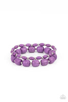 Colorfully Country - Purple Bracelet - P0285