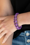 Colorfully Country - Purple Bracelet - P0285
