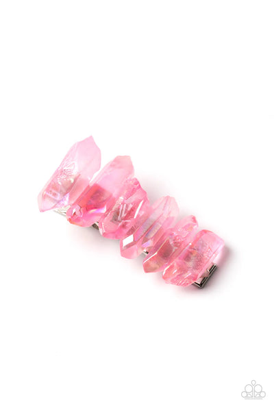 Crystal Caves - Pink - Hair Clip - #P0659