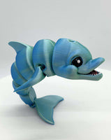 3D Printed 5" ARTICULATING DOLPHIN 1 - #0228