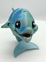 3D Printed 5" ARTICULATING DOLPHIN 1 - #0228