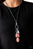 Fundamentally Flirtatious - Orange Necklace - P0343