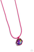 Sprinkle of Simplicity - Pink Necklace - P0729