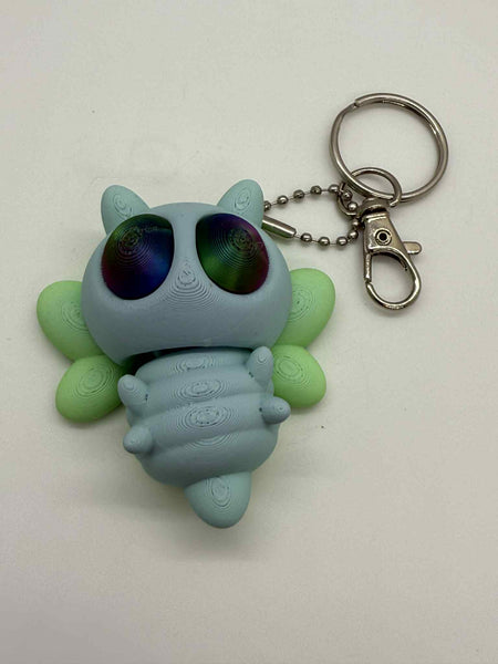 3D Printed 2 1/2" ARTICULATING BEE KEYCHAIN 1 - #0501