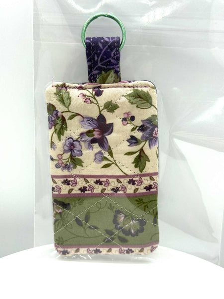 Fabric Pattern with Flowers 1 Keychain - #0566
