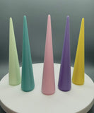RING CONE 5" PASTEL SPRING COLORS FINISH SET OF 5 PLUS 1 FREE MYSTERY RING CONE - #0733