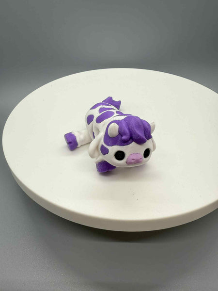 3D Printed 4" ARTICULATING COW 1 - #0617