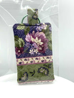 Fabric Pattern with Flowers 2 Keychain - #0567