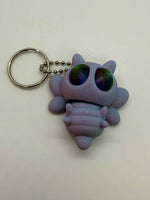 3D Printed 2" ARTICULATING BEE KEYCHAIN 5 - #0504