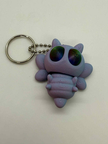 3D Printed 2" ARTICULATING BEE KEYCHAIN 5 - #0504
