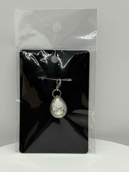 Charm - Clear Teardrop - #0544