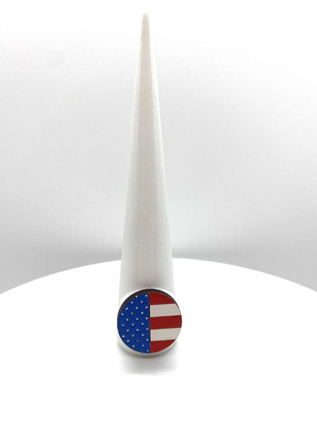 RING CONE 5" FLAG WHITE MATTE FINISH 3 - #0497