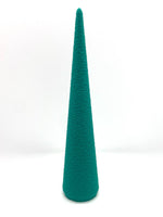 RING CONE 5" FUZZY PATTERN GREEN FINISH - #0345