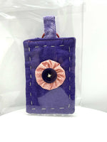 Fabric Pattern with Flower Keychain - #0564