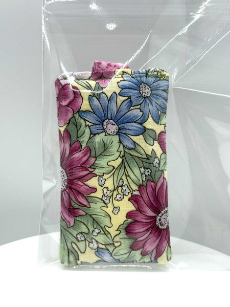 Fabric Pattern with Flowers 3 Keychain - #0568