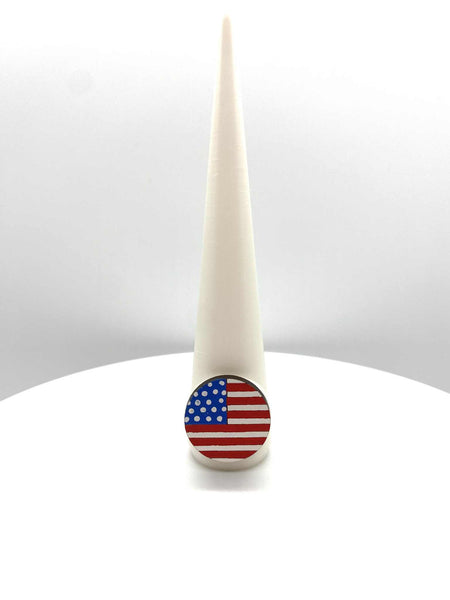 RING CONE 5" FLAG WHITE MATTE FINISH 2 - #0496