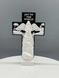 3D Printed 4 1/2" JOY TO THE WORLD NATIVITY CROSS 2 - #0606