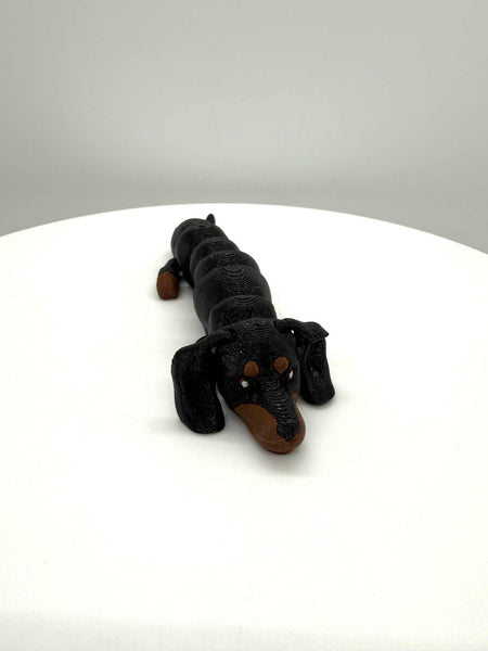 3D Printed 5" ARTICULATING DACHSHUND 1 - #0580