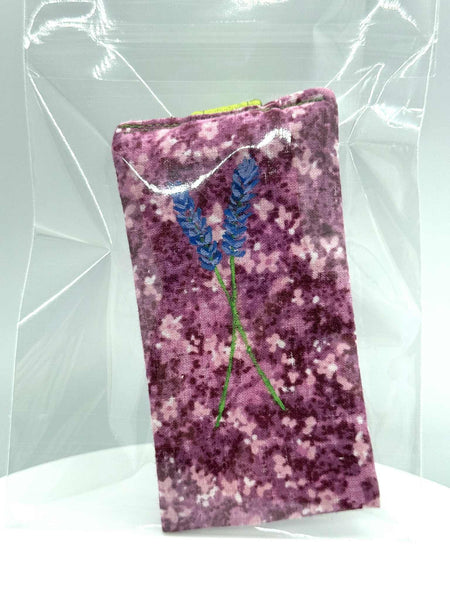 Fabric Pattern with Lavendar Keychain - #0561